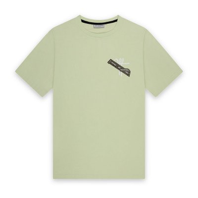 Off The Pitch - Tape Off Slim Fit T-Shirt - Gleam Green afbeelding