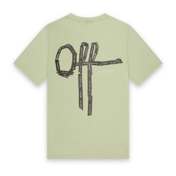 Off The Pitch - Tape Off Slim Fit T-Shirt - Gleam Green Off The Pitch - Tape Off Slim Fit T-Shirt - Gleam Green