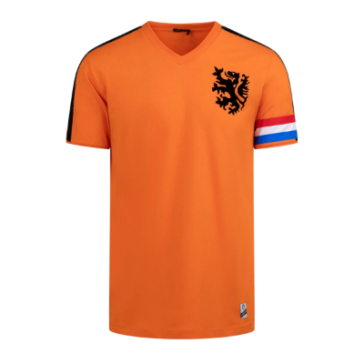 Cruyff - Holland Aanvoerder Retro Voetbalshirt WK 1974 + Nummer 14 afbeelding