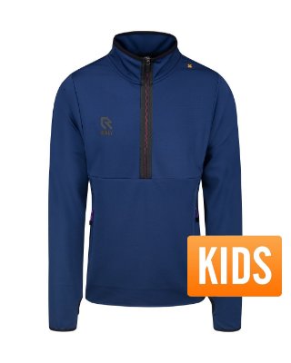 Robey - Off Pitch Scuba Half-Zip Top - Navy - Kinderen afbeelding