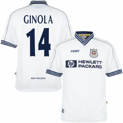 Pony - Tottenham Hotspur Retro Voetbalshirt 1996-1998 + Ginola 14 afbeelding
