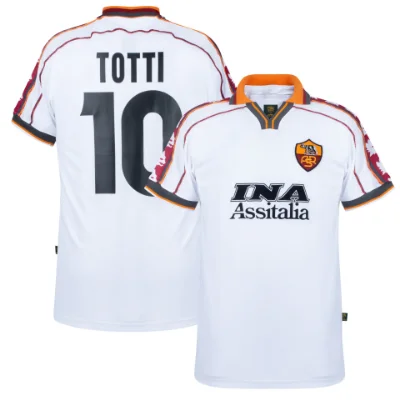 AS Roma Retro Shirt Uit 1998-1999 + Totti 10 afbeelding