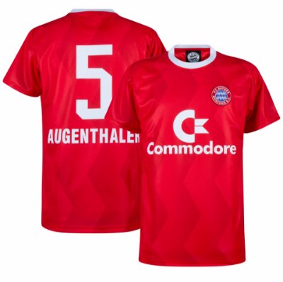Bayern Munchen Retro Voetbalshirt 1988-1989 + Augenthaler 5 afbeelding