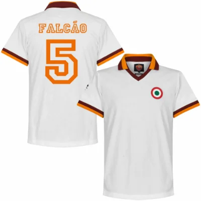 AS Roma Retro Shirt Uit 1980-1981 + Falcão 5 afbeelding