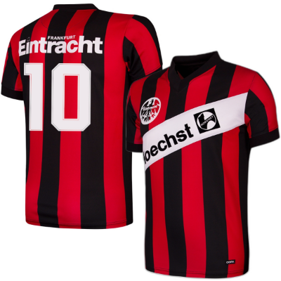 Eintracht Frankfurt Retro Voetbalshirt 1990-1991 + Nummer 10 (Möller) afbeelding