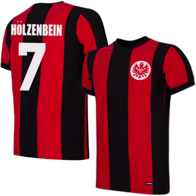 Eintracht Frankfurt Retro Voetbalshirt 1971-1972 + Hölzenbein 7 afbeelding