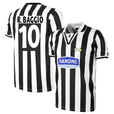 Juventus Retro Voetbalshirt 1994-1995 + R. Baggio 10 afbeelding