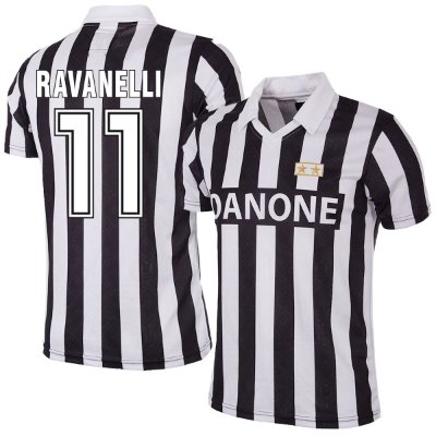 Juventus Retro Voetbalshirt UEFA Cup 1992-1993 + Ravanelli 11 afbeelding