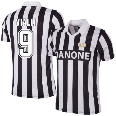 Juventus Retro Voetbalshirt UEFA Cup 1992-1993 + Vialli 9 afbeelding