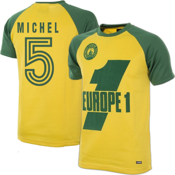 FC Nantes Retro Football Shirt 1978-1979 + Michel 5 FC Nantes Retro Football Shirt 1978-1979 + Michel 5