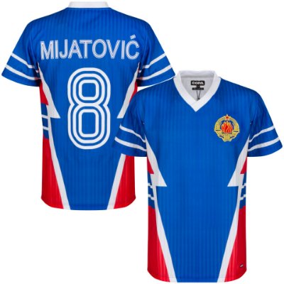 Joegoslavië Retro Voetbalshirt 1990 + Mijatović 8 afbeelding