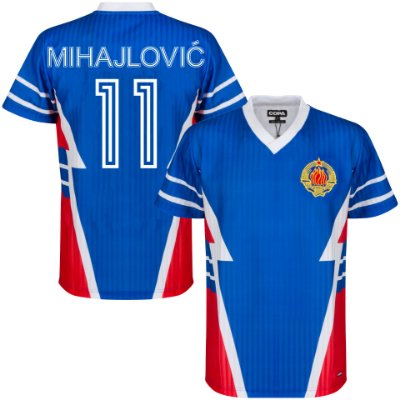 Joegoslavië Retro Voetbalshirt 1990 + Mihajlović 11 afbeelding