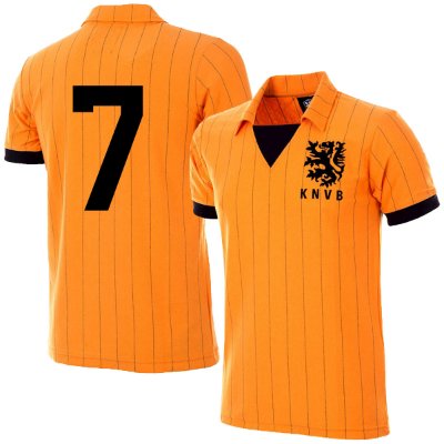 Holland Retro Voetbalshirt 1983 + Nummer 7 afbeelding