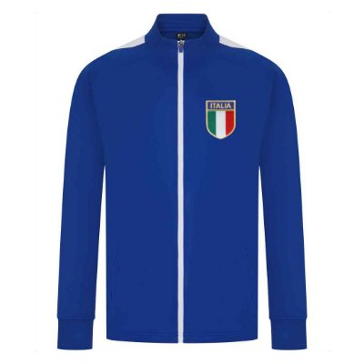 Rugby Vintage - Italië Azzurri Trainingsjack - Blauw afbeelding