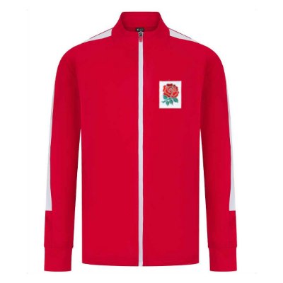 Rugby Vintage - Engeland Red Rose Trainingsjack - Rood afbeelding