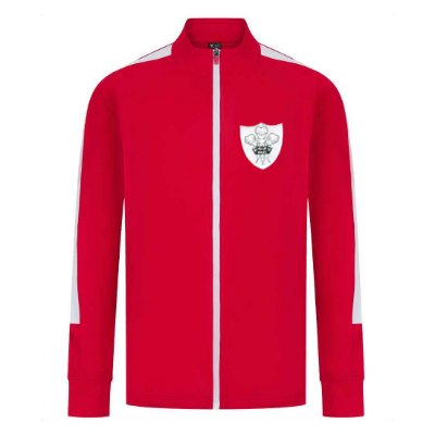 Rugby Vintage - Wales Red Dragons Trainingsjack - Rood afbeelding
