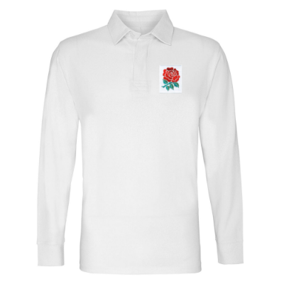 Rugby Vintage - Engeland Retro Rugby Shirt 1910 - Wit afbeelding