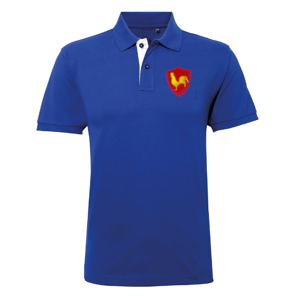 Afbeeldingen van Rugby Vintage - Frankrijk Polo - Blauw