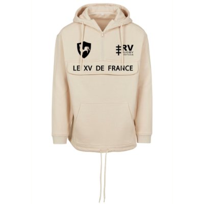 Rugby Vintage - Le XV de France Anorak Hoodie - Beige afbeelding
