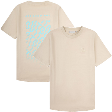 Off The Pitch - Backburn Faded Slim Fit T-Shirt - Sand Off The Pitch - Backburn Faded Slim Fit T-Shirt - Sand