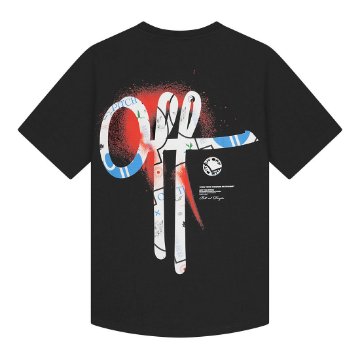 Off The Pitch - Ornament Slim Fit T-Shirt - Zwart Off The Pitch - Ornament Slim Fit T-Shirt - Zwart
