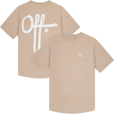 Off The Pitch - Fullstop Slim Fit T-Shirt - Sand afbeelding