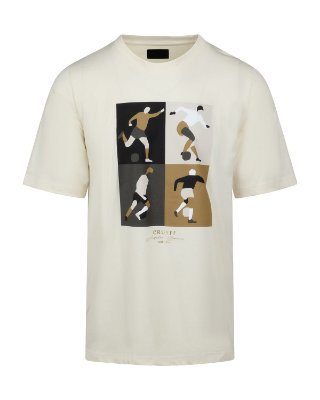 Cruyff - Turn T-Shirt - Crème/ Goud afbeelding
