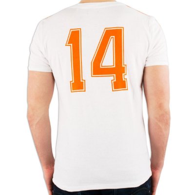 Cruyff - Holland Retro Uitshirt WK 1974 + Nummer 14 afbeelding