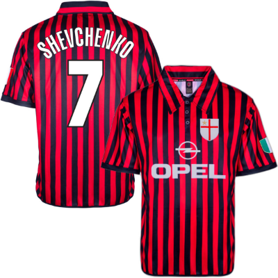 AC Milan Centenary Retro Voetbalshirt 2000 + Shevchenko 7 afbeelding