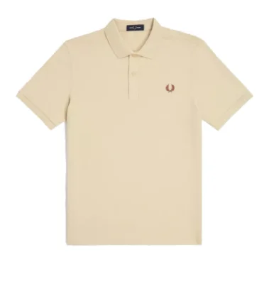 Fred Perry - Plain Polo Shirt - Oatmeal afbeelding