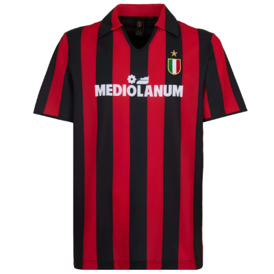 AC Milan Retro Voetbalshirt 1988-1989 afbeelding