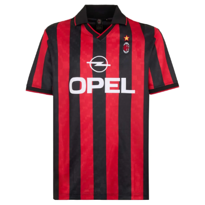 AC Milan Retro Voetbalshirt 1995-1996 afbeelding