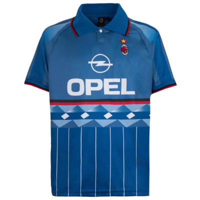 AC Milan 4e Retro Voetbalshirt 1995-1996 afbeelding