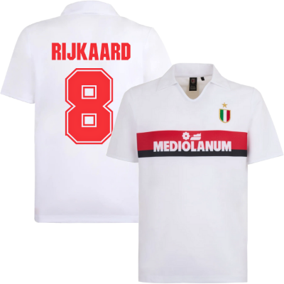 AC Milan Retro Uitshirt 1988-1989 + Rijkaard 8 afbeelding