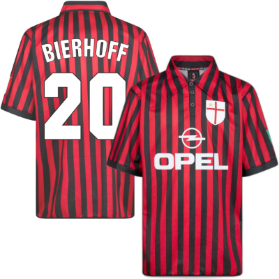 AC Milan Centenary Retro Voetbalshirt 2000 + Bierhoff 20 afbeelding
