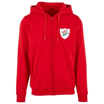 Rugby Vintage - Japan Retro Rugby Zip Hoodie 1932 - Rood afbeelding