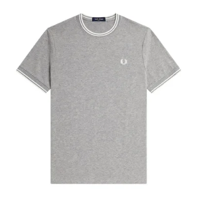 Fred Perry - Twin Tipped T-Shirt - Grijs afbeelding