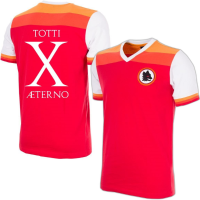 AS Roma Retro Voetbalshirt 1978-79 + Totti X Aeterno afbeelding