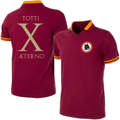 AS Roma Retro Voetbalshirt 1978-79 + Totti X Aeterno afbeelding