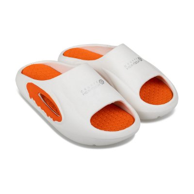 Sportus.nl Cruyff - Recovery Hex-Tech Slippers - Wit/ Oranje