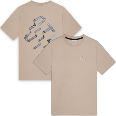 Off The Pitch - Triple Slim Fit T-Shirt - Sand afbeelding
