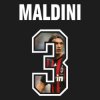 Afbeeldingen van FC Eleven - Il Capitano Maldini T-Shirt - Zwart
