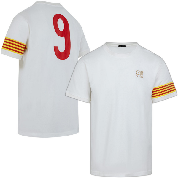 Afbeeldingen van Cruyff - Barca Retro Voetbalshirt 1978 + Nummer 9 - Wit