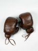 Afbeeldingen van JW & Sons - Vintage Leren Boxhandschoenen 1920 - Donkerbruin