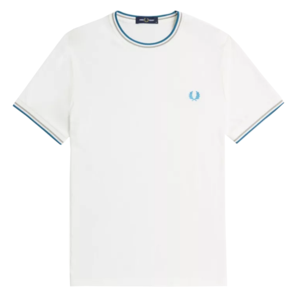 Afbeeldingen van Fred Perry - Twin Tipped T-Shirt - Snow White