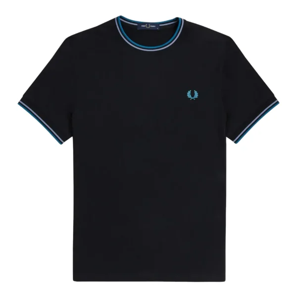 Afbeeldingen van Fred Perry - Twin Tipped T-Shirt - Zwart