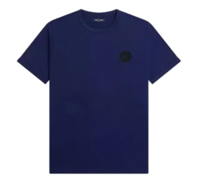 Fred Perry - Laurel Wreath Patch T-Shirt - Navy afbeelding