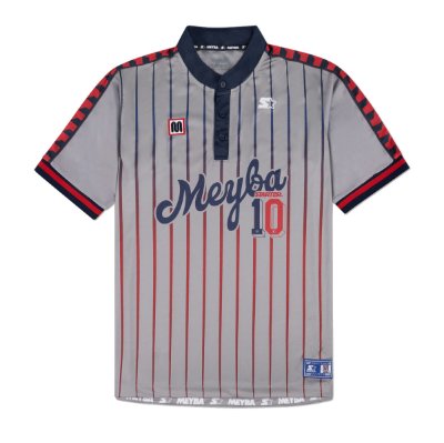 Meyba x Starter Button Collar Jersey - Grijs afbeelding