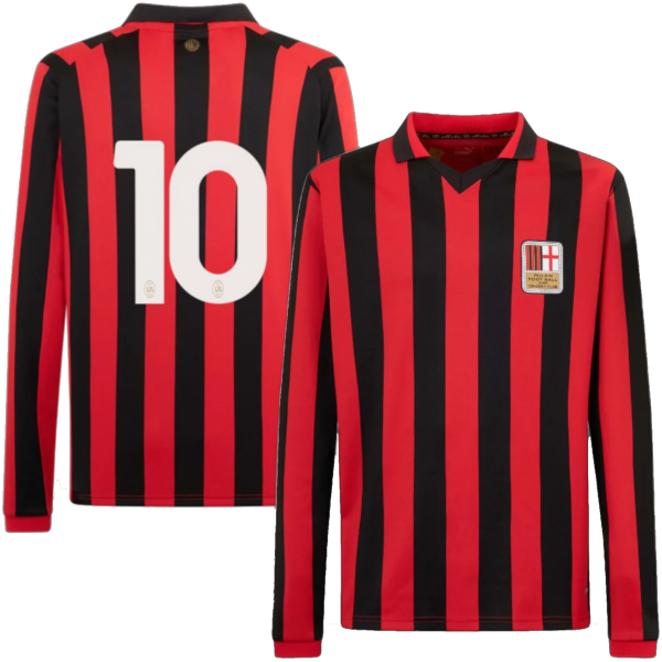 Afbeeldingen van AC Milan Authentic 125-jarig Jubileumshirt + 10