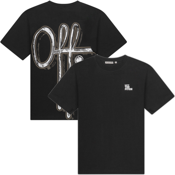 Afbeeldingen van Off The Pitch - Landscape Regular Fit T-Shirt - Zwart